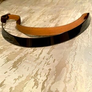 Vintage Gucci metal, suede and leather brown belt
